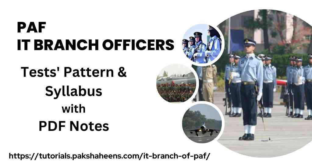PAF IT Branch Tests and Syllabus