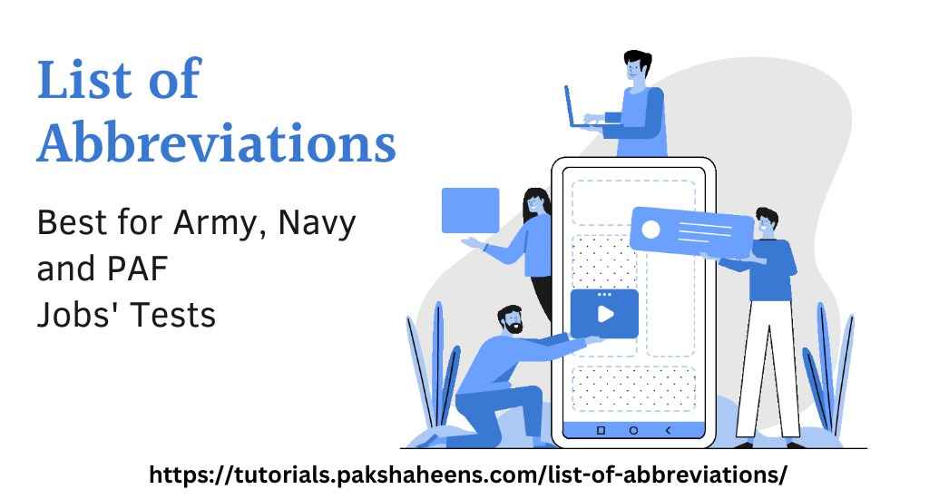 list of abbreviations for interview