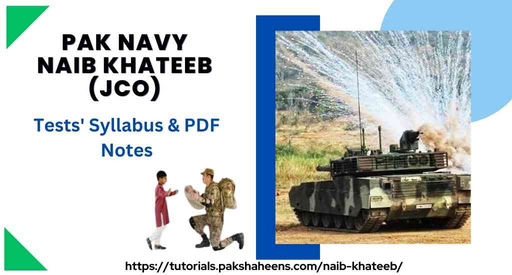 naib khateeb in army tests and syllabus