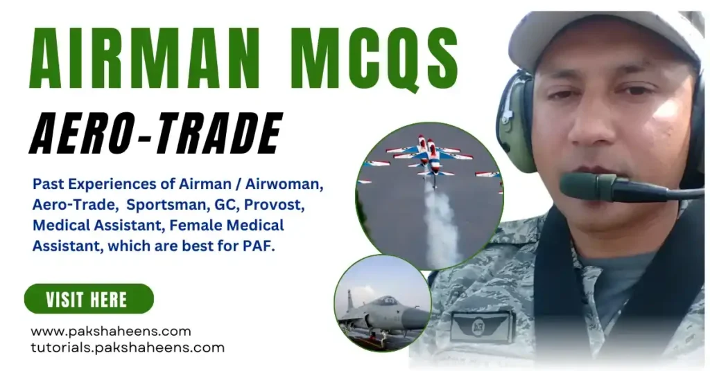 Pakistan Air Force jobs Tests for Airman / FMA 4 Pakistan Air Force jobs