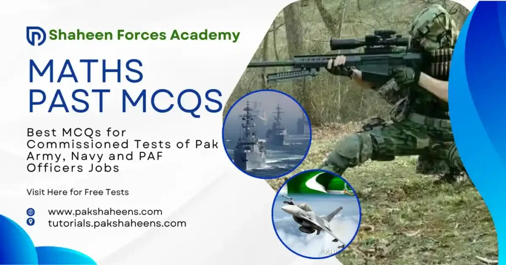 MCQs of Mathematics (Inter Level) 7 mcqs of mathematics